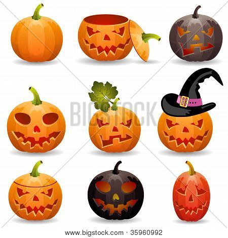 Raccogliere la zucca per Halloween