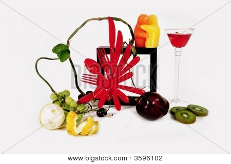 Messer von einem Plug & Obst