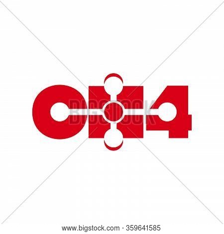 Ch4 Methane Logo Wordmark Template Ready To Use