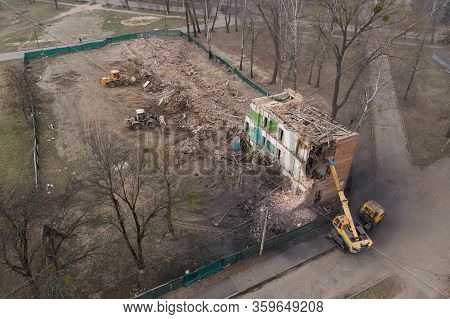 Destruction Of A Non-residential Brick Apartment Building