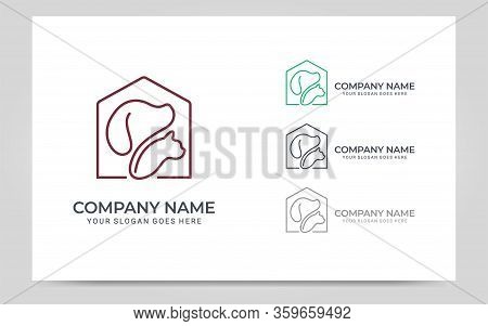 Pets Care Modern Abstract Logo Design. Modern Editable Logo Design