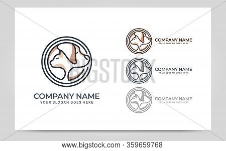 Pets Care Modern Abstract Logo Design. Modern Editable Logo Design