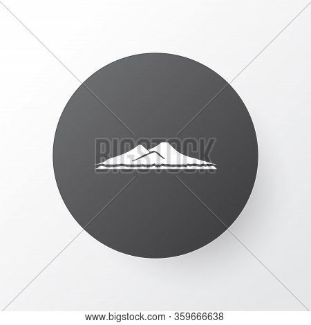 Vesuvio Icon Symbol. Premium Quality Isolated Volcano Element In Trendy Style.