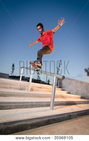 Skater na kolei