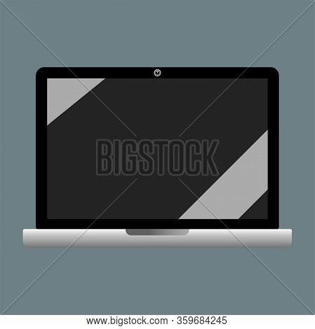 Laptop Icon Flat Icon Isolated Background. Eps 10 Vector.
