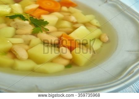 Roman Lardo Bean  Soup