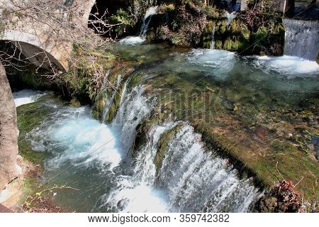 Springs Of Kryas In Livadeia Boeotia Greece