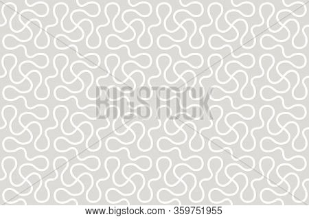 Geometric Seamless Pattern. Vector Background With Abstract Line Texture. Neutral Lace Wallpaper, Gr
