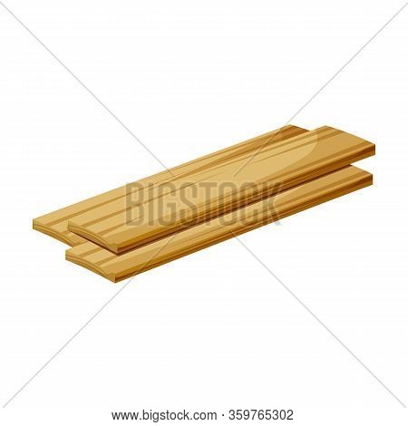 Wooden Piece Vector Icon.cartoon Vector Icon Isolated On White Background Wooden Piece.