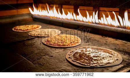 Kuboos Or Khubz - Fresh Pita Bread Togeather In A Table Table
