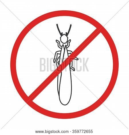 Stick Insect Vector Icon.outline Vector Icon Isolated On White Background Stick Insect.