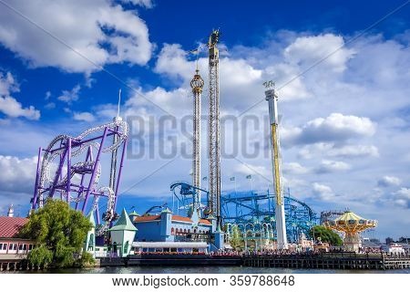 Stockholm/sweden - July 30, 2017 - Grona Lund Amusement Park