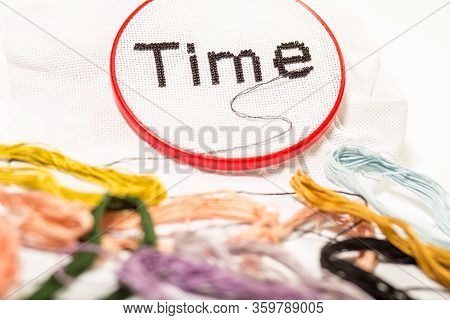 Time Spent On A Hobby Does Not Count Towards Life. Accessories For Embroidery: Beads, Floss Thread, 