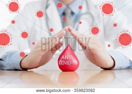 Doctor Hands Protracted A Red Blood Anti Virus