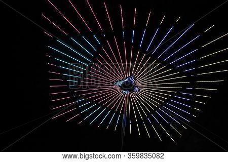 This Photo Shows Led Light Show At Notte Bianca Malta 2019