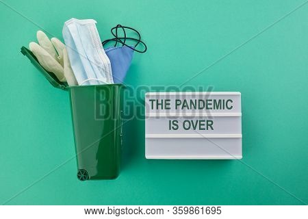 End Of Quarantine. Coronavirus Pandemic Concept. Stop Coronavirus.