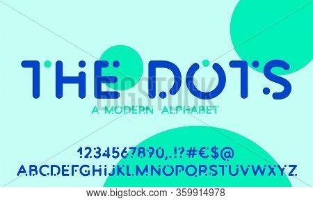 Modern Vector Font, Set Of Letters, English Alphabet. Grotesk Style, Uppercase Letters, Numbers And 