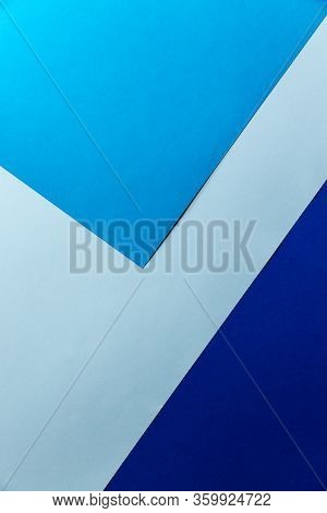 Paper Background Of Three Trending Colors For Writing Text. Ready-made Solution For The Designer.