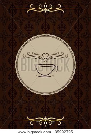 Avete voglia di una copertura di menu caffè casa