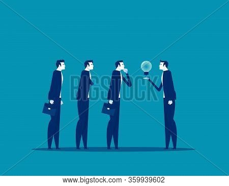 Business Solution Project Support. Concept Business Online Consult Vector Illustration, Management A