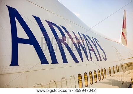 Johannesburg, South Africa - May 08, 2012: British Airways Boeing 747-400 Parked On The Tarmac At An