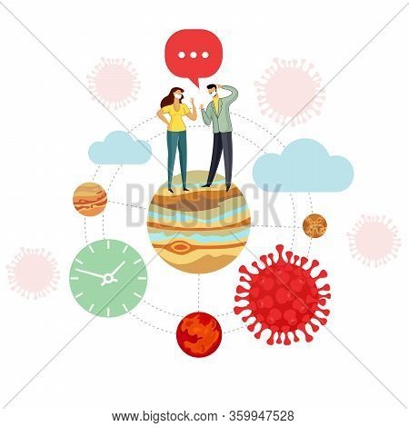 Two Medical Scientists And A Bottle Of Medication