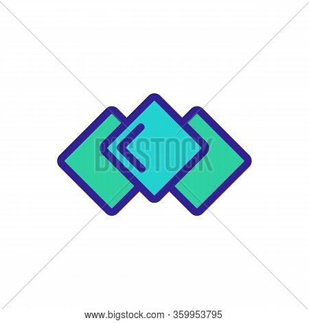 Nori Rolls Icon Vector. Nori Rolls Sign. Color Contour Symbol Illustration