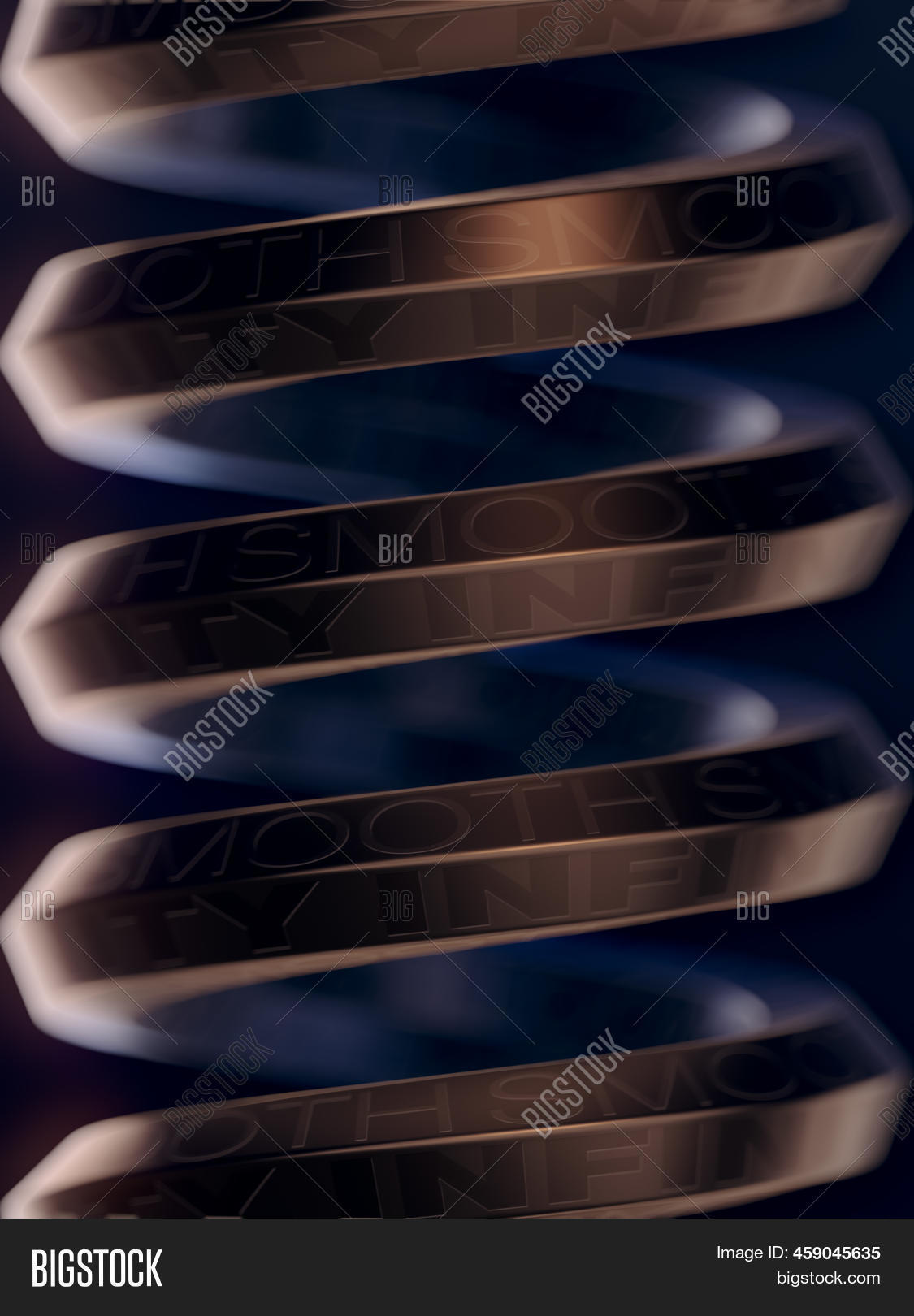 Spring Image Metal Abstract Dark Metal Spring Image & Photo (Free Trial) | Bigstock