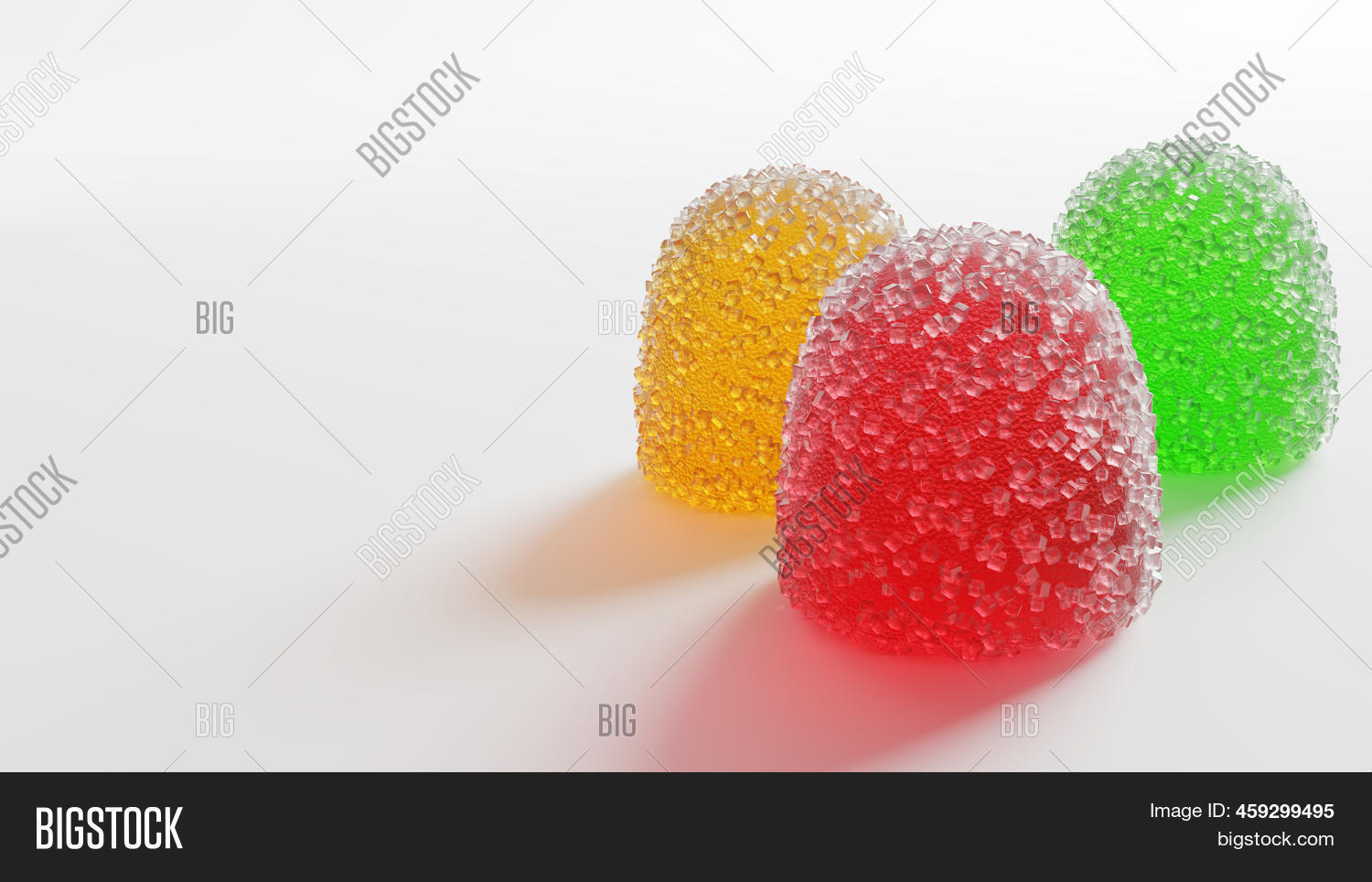 3 Colored Fruit Jelly Image & Photo (Free Trial) | Bigstock