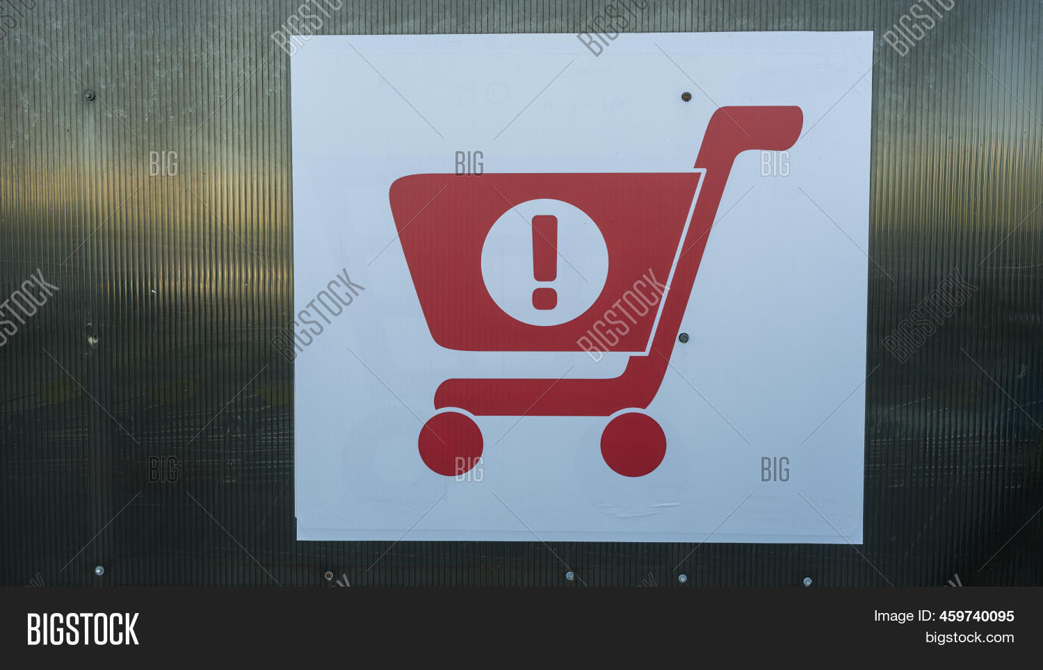 Sign Shopping Trolleys Image & Photo (Free Trial) Bigstock