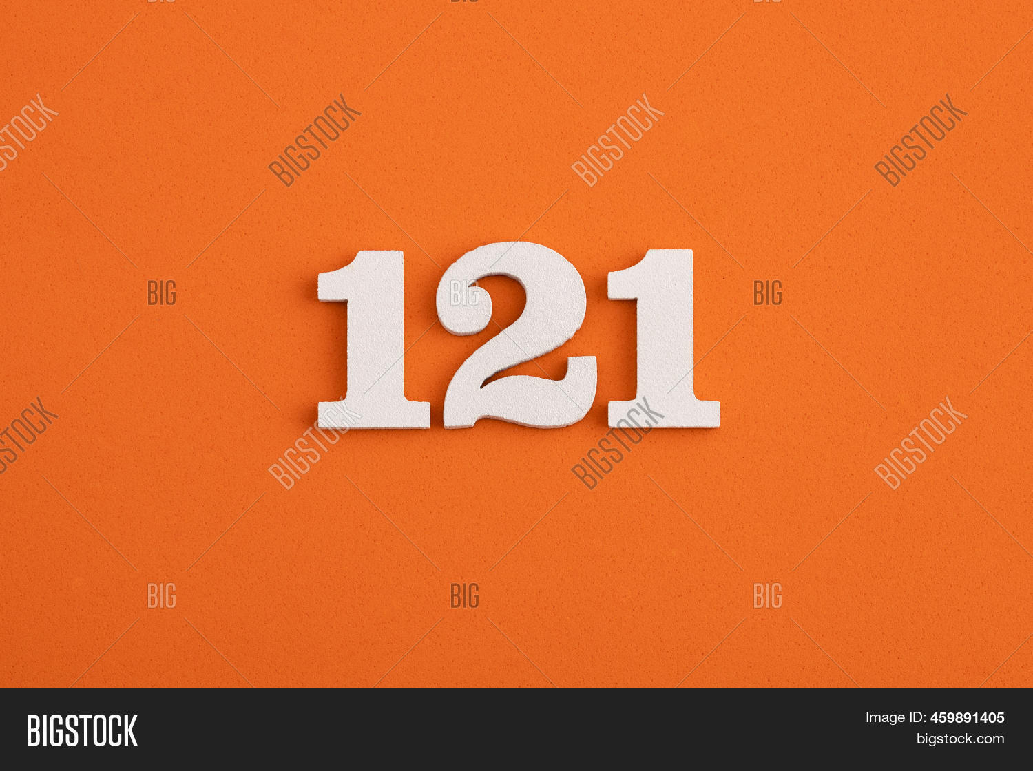 Number 121 - On Orange Image & Photo (Free Trial) | Bigstock