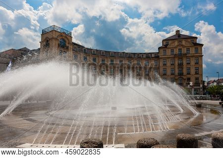 Munich, Germany - July 3, 2011 : Karlsplatz, Also Known As Stachus. Large Public Square With Stachus