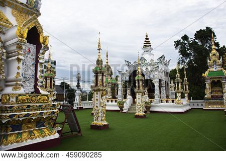 Ancient Architecture Ubosot Church And Antique Building For Thai People Travelers Travel Visit And R