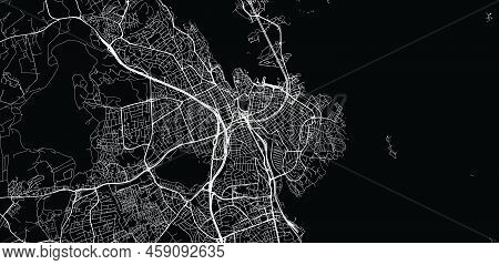 Urban Vector City Map Of Stavanger, Norway, Europe