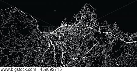 Urban Vector City Map Of Trondheim, Norway, Europe