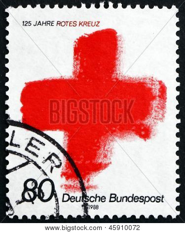Postage Stamp Germany 1988 Red Cross