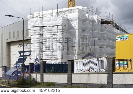 Greenock, Scotland, Uk, July 30th 2022, Ferguson Marine Shipyard New Calmac Ferry Under Construction