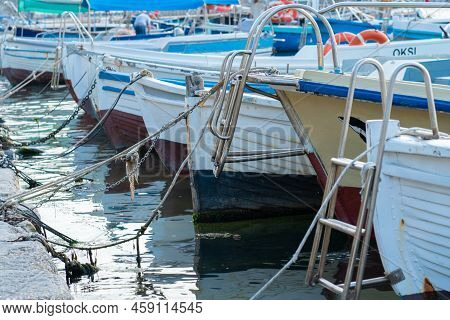 Berth Boat Nature Beach Fisherman Water Sea Fishing Ship Coast, Concept Transport Outdoor For Wooden