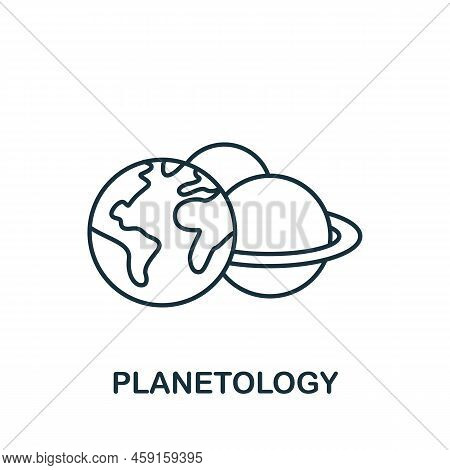 Planetology Icon. Monochrome Simple Bioengineering Icon For Templates, Web Design And Infographics