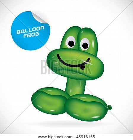 Ballon grenouille Illustration