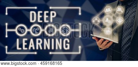 Conceptual Display Deep Learning. Word For Hierarchical Abstractions Artificial Intelligence Algorit