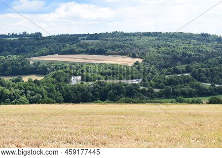 Rural Autobahn Entry In The Eifel, A48 Near Kaisersesch And Cochem