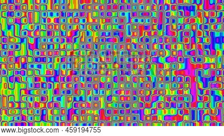 Colorful And Beautiful Iridize, Bubble, Or Oil Water Pattern Background Illustration. Presentation B