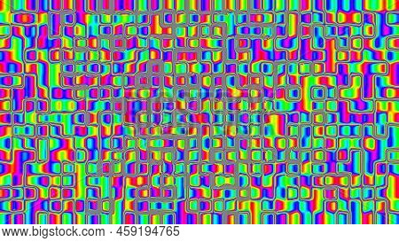 Colorful And Beautiful Iridize, Bubble, Or Oil Water Pattern Background Illustration. Presentation B