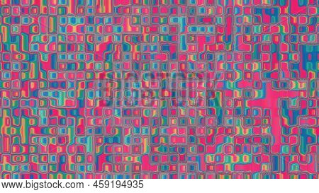 Colorful And Beautiful Iridize, Bubble, Or Oil Water Pattern Background Illustration. Presentation B