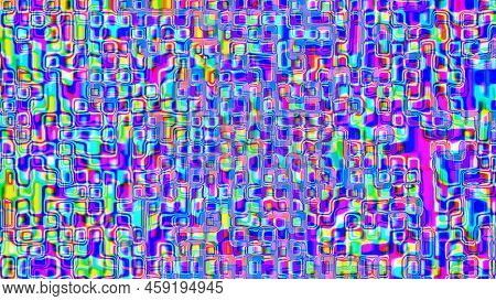 Colorful And Beautiful Iridize, Bubble, Or Oil Water Pattern Background Illustration. Presentation B