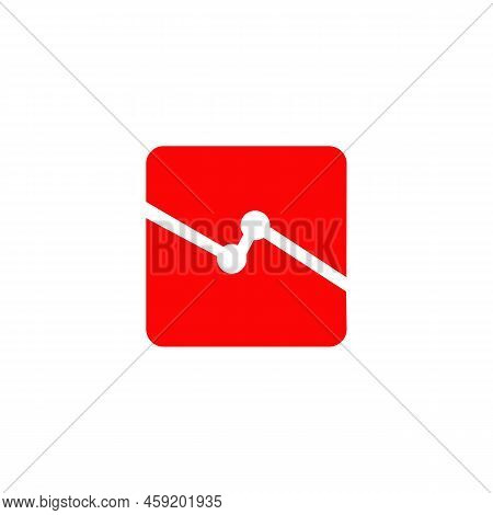 Down Trend Chart Icon Logo Design Vector Template
