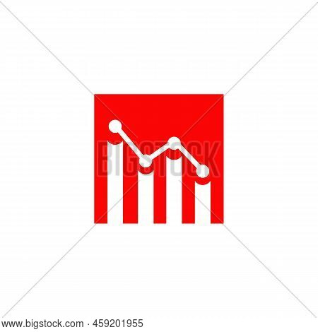 Down Trend Chart Icon Logo Design Vector Template