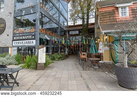 Canela, Rs, Brazil - May 19, 2022: Outdoors Of Campos De Canella Station, Tourist Destination Of The