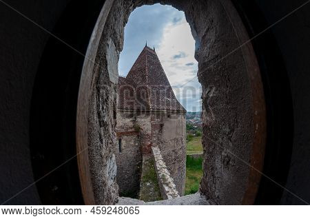 Fisheye View Of The Castle Through An Arrowslit